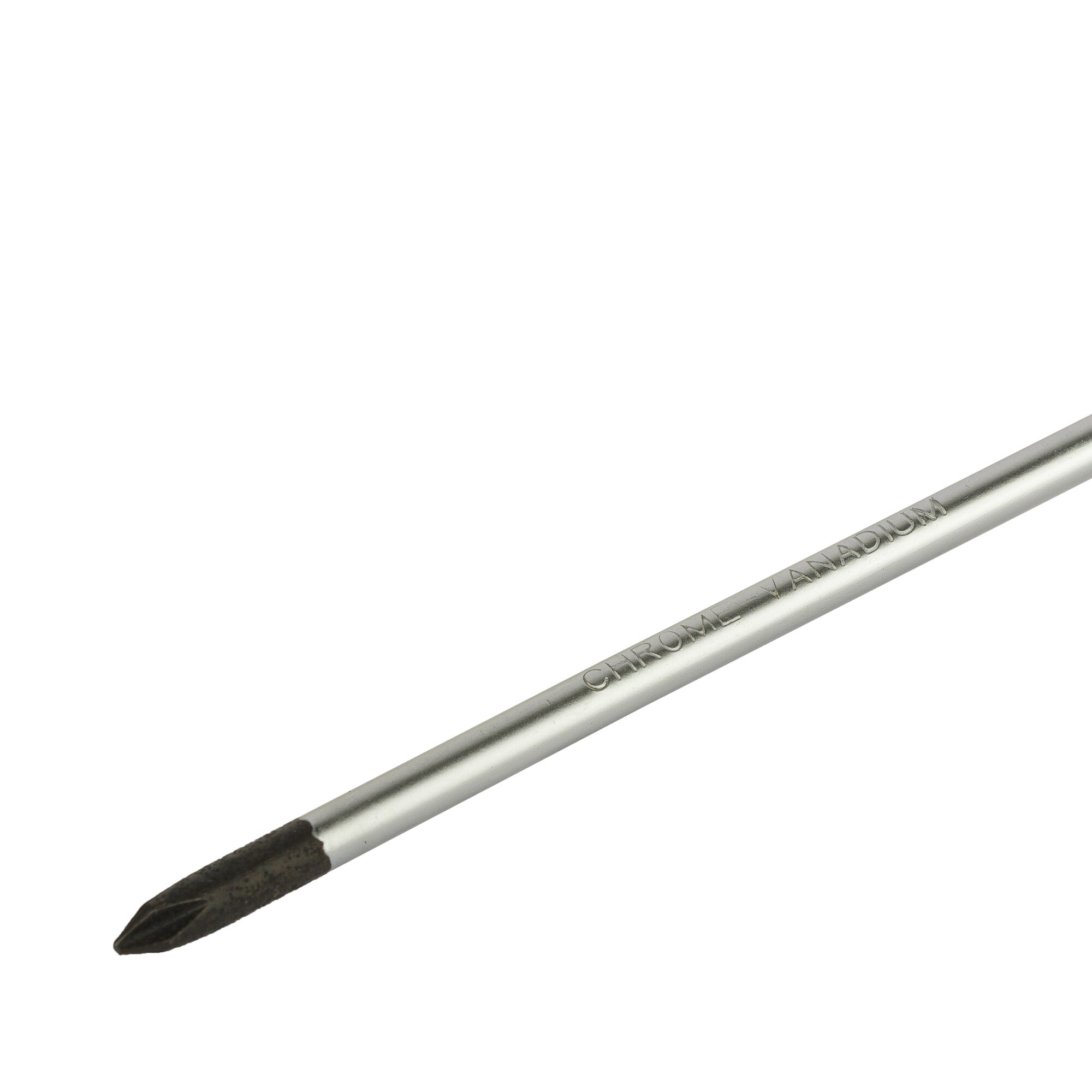 STANLEY STMT60806-840 silver and black Phillips screwdriver photography, angled on white background