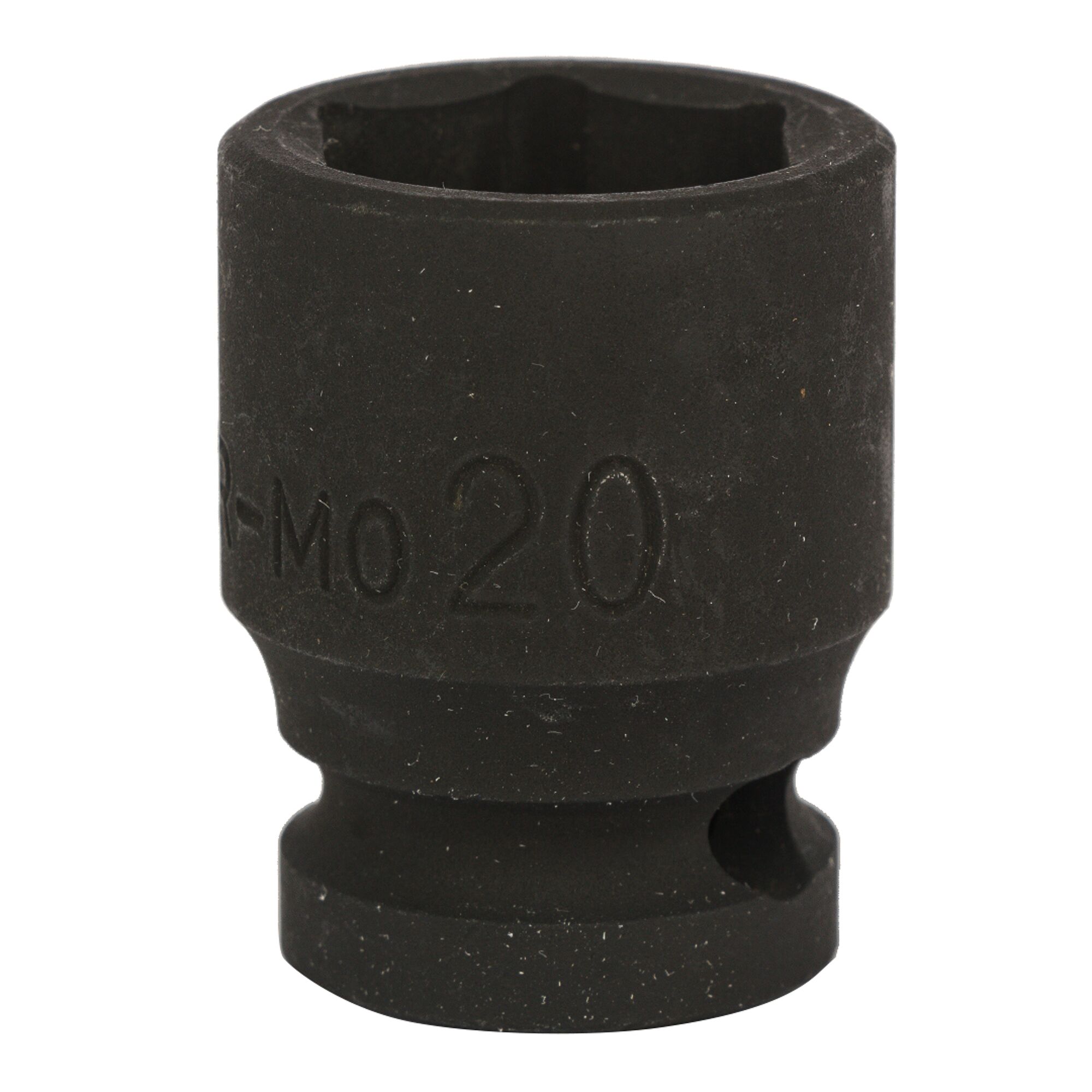 STANLEY STMT89447-8B black impact socket front angle, product photography
